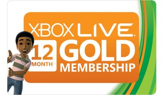 Microsoft xBox Live 12 Month Card